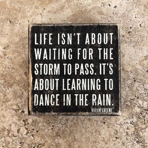 4x4 “life isn’t about waiting for the storm to pass”